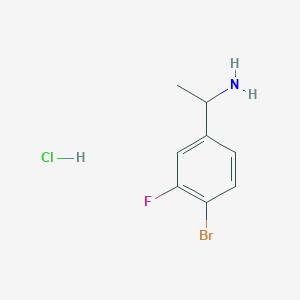 1-(4-Bromo-3-fluorophenyl)ethan-1-amine hcl