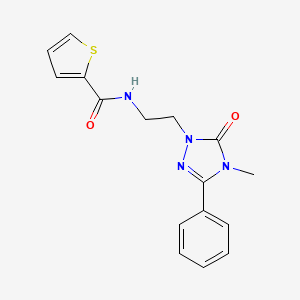 N-(2-(4-methyl-5-oxo-3-phenyl-4,5-dihydro-1H-1,2,4-triazol-1-yl)ethyl)thiophene-2-carboxamide