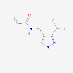 N-[[3-(Difluoromethyl)-1-methylpyrazol-4-yl]methyl]prop-2-enamide