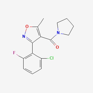 [3-(2-Chloro-6-fluorophenyl)-5-methyl-4-isoxazolyl](1-pyrrolidinyl)methanone