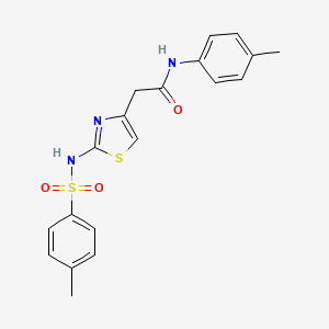 2-(2-(4-methylphenylsulfonamido)thiazol-4-yl)-N-(p-tolyl)acetamide