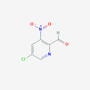molecular formula C6H3ClN2O3 B2792086 5-Chloro-3-nitropicolinaldehyde CAS No. 1086838-13-2
