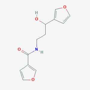 molecular formula C12H13NO4 B2792099 N-[3-(Furan-3-YL)-3-hydroxypropyl]furan-3-carboxamide CAS No. 1428371-19-0