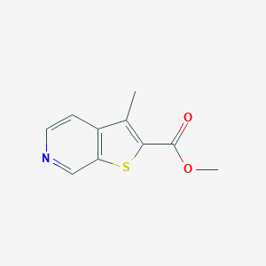 molecular formula C10H9NO2S B027921 Methyl 3-methylthieno[2,3-C]pyridine-2-carboxylate CAS No. 111043-08-4