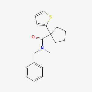 N-benzyl-N-methyl-1-(thiophen-2-yl)cyclopentanecarboxamide