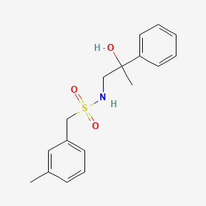 molecular formula C17H21NO3S B2792127 N-(2-hydroxy-2-phenylpropyl)-1-(3-methylphenyl)methanesulfonamide CAS No. 1351620-19-3