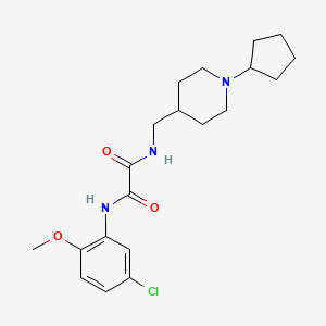 N1-(5-chloro-2-methoxyphenyl)-N2-((1-cyclopentylpiperidin-4-yl)methyl)oxalamide