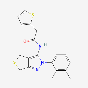 N-(2-(2,3-dimethylphenyl)-4,6-dihydro-2H-thieno[3,4-c]pyrazol-3-yl)-2-(thiophen-2-yl)acetamide