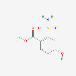 molecular formula C8H9NO5S B2792152 Methyl 4-hydroxy-2-sulfamoylbenzoate CAS No. 879554-46-8