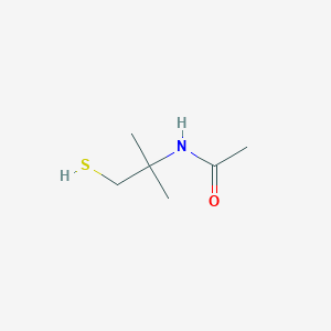 molecular formula C6H13NOS B2792198 N-(2-Methyl-1-sulfanylpropan-2-yl)acetamide CAS No. 1824137-55-4
