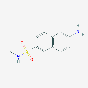 molecular formula C11H12N2O2S B027922 6-amino-N-methylnaphthalene-2-sulfonamide CAS No. 104295-55-8