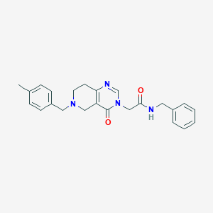 molecular formula C24H26N4O2 B2792217 N-benzyl-2-(6-(4-methylbenzyl)-4-oxo-5,6,7,8-tetrahydropyrido[4,3-d]pyrimidin-3(4H)-yl)acetamide CAS No. 1251571-92-2