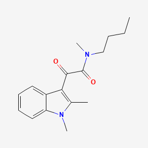 molecular formula C17H22N2O2 B2792221 N-butyl-2-(1,2-dimethyl-1H-indol-3-yl)-N-methyl-2-oxoacetamide CAS No. 862813-82-9