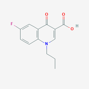 molecular formula C13H12FNO3 B2792275 6-Fluoro-4-oxo-1-propyl-1,4-dihydroquinoline-3-carboxylic acid CAS No. 70032-17-6