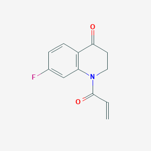 7-Fluoro-1-prop-2-enoyl-2,3-dihydroquinolin-4-one