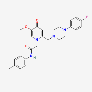 N-(4-ethylphenyl)-2-(2-((4-(4-fluorophenyl)piperazin-1-yl)methyl)-5-methoxy-4-oxopyridin-1(4H)-yl)acetamide