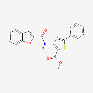Methyl 3-(benzofuran-2-carboxamido)-5-phenylthiophene-2-carboxylate