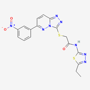 N-(5-ethyl-1,3,4-thiadiazol-2-yl)-2-((6-(3-nitrophenyl)-[1,2,4]triazolo[4,3-b]pyridazin-3-yl)thio)acetamide