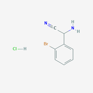 2-Amino-2-(2-bromophenyl)acetonitrile hydrochloride