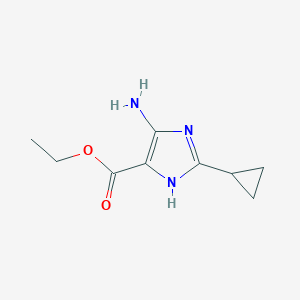 Ethyl 4-amino-2-cyclopropyl-1H-imidazole-5-carboxylate
