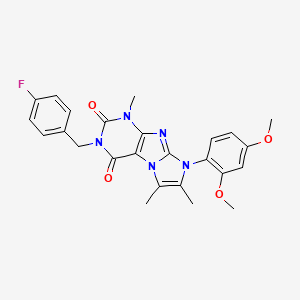 8-(2,4-dimethoxyphenyl)-3-(4-fluorobenzyl)-1,6,7-trimethyl-1H-imidazo[2,1-f]purine-2,4(3H,8H)-dione