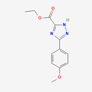 ethyl 3-(4-methoxyphenyl)-1H-1,2,4-triazole-5-carboxylate