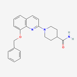 1-(8-(Benzyloxy)quinolin-2-yl)piperidine-4-carboxamide