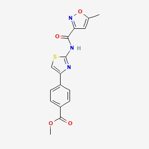 Methyl 4-(2-(5-methylisoxazole-3-carboxamido)thiazol-4-yl)benzoate