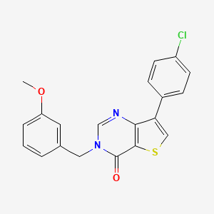 7-(4-chlorophenyl)-3-(3-methoxybenzyl)thieno[3,2-d]pyrimidin-4(3H)-one