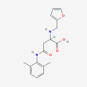 4-(2,6-Dimethylanilino)-2-(furan-2-ylmethylamino)-4-oxobutanoic acid