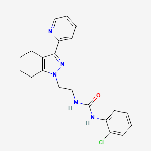 1-(2-chlorophenyl)-3-(2-(3-(pyridin-2-yl)-4,5,6,7-tetrahydro-1H-indazol-1-yl)ethyl)urea