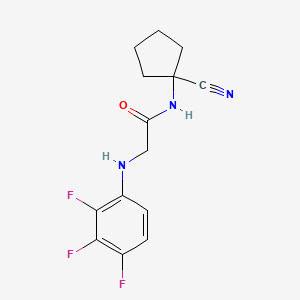 N-(1-cyanocyclopentyl)-2-[(2,3,4-trifluorophenyl)amino]acetamide