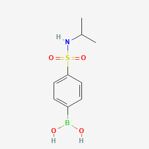 molecular formula C9H14BNO4S B2792459 (4-(N-Isopropylsulfamoyl)phenyl)boronic acid CAS No. 850589-31-0