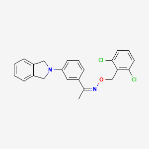 1-[3-(1,3-dihydro-2H-isoindol-2-yl)phenyl]-1-ethanone O-(2,6-dichlorobenzyl)oxime