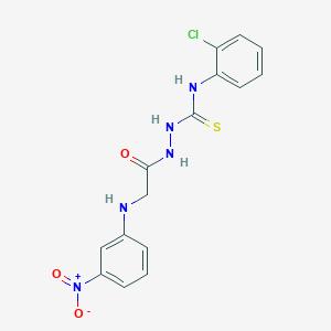 1-(2-Chlorophenyl)-3-[[2-(3-nitroanilino)acetyl]amino]thiourea