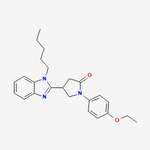 1-(4-Ethoxyphenyl)-4-(1-pentylbenzimidazol-2-yl)pyrrolidin-2-one