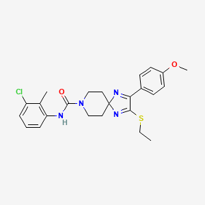 N-(3-chloro-2-methylphenyl)-2-(ethylthio)-3-(4-methoxyphenyl)-1,4,8-triazaspiro[4.5]deca-1,3-diene-8-carboxamide