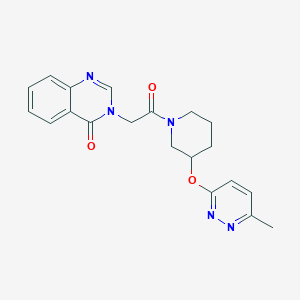 3-(2-(3-((6-methylpyridazin-3-yl)oxy)piperidin-1-yl)-2-oxoethyl)quinazolin-4(3H)-one