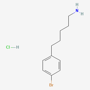 B2792644 5-(4-Bromophenyl)pentan-1-amine;hydrochloride CAS No. 2243504-15-4