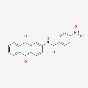 molecular formula C21H12N2O5 B2792675 N-(9,10-dioxo-9,10-dihydroanthracen-2-yl)-4-nitrobenzamide CAS No. 80549-11-7