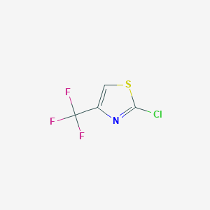 molecular formula C4HClF3NS B2792704 2-Chloro-4-(trifluoromethyl)-1,3-thiazole CAS No. 228119-52-6
