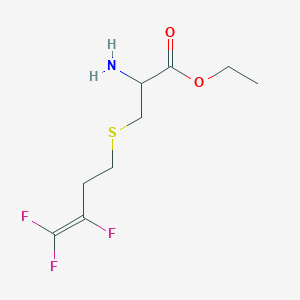 molecular formula C9H14F3NO2S B2792750 Ethyl 2-amino-3-[(3,4,4-trifluoro-3-butenyl)sulfanyl]propanoate CAS No. 1396965-16-4