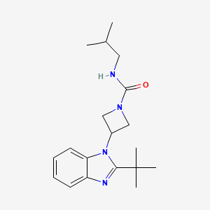 3-(2-tert-butyl-1H-1,3-benzodiazol-1-yl)-N-(2-methylpropyl)azetidine-1-carboxamide