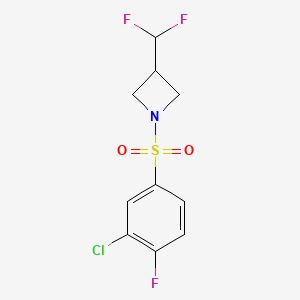 1-((3-Chloro-4-fluorophenyl)sulfonyl)-3-(difluoromethyl)azetidine
