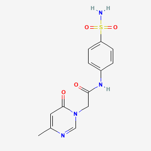 2-(4-methyl-6-oxopyrimidin-1(6H)-yl)-N-(4-sulfamoylphenyl)acetamide