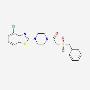 2-(Benzylsulfonyl)-1-(4-(4-chlorobenzo[d]thiazol-2-yl)piperazin-1-yl)ethanone