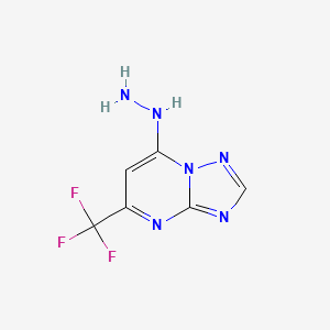 7-Hydrazinyl-5-(trifluoromethyl)-[1,2,4]triazolo[1,5-a]pyrimidine