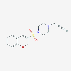 1-(2H-Chromen-3-ylsulfonyl)-4-prop-2-ynylpiperazine