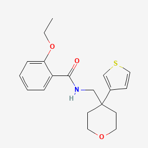 2-ethoxy-N-((4-(thiophen-3-yl)tetrahydro-2H-pyran-4-yl)methyl)benzamide