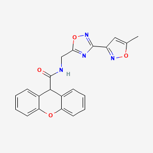 N-((3-(5-methylisoxazol-3-yl)-1,2,4-oxadiazol-5-yl)methyl)-9H-xanthene-9-carboxamide
